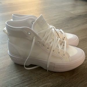 Brand New Nizza white high top Adidas